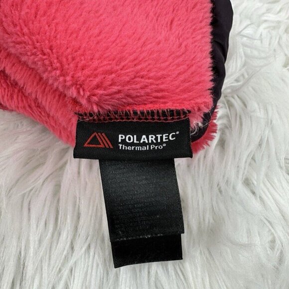 The North Face Women's Pink Osito Polartec Thermal Pro Raschel Fleece Coat S/C42 - Picture 12 of 16